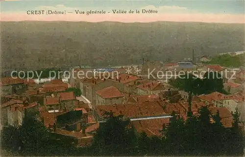 AK / Ansichtskarte Crest Vue generale Vallee de la Drome Crest