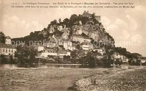 AK / Ansichtskarte Beynac et Cazenac Bords de la Dordogne vue sur le Chateau Beynac et Cazenac
