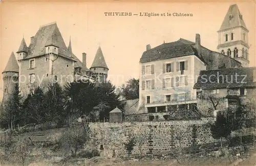 AK / Ansichtskarte Thiviers Eglise et Chateau Thiviers
