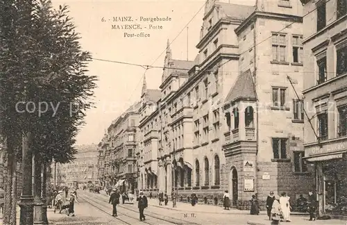 AK / Ansichtskarte Mainz_Rhein Postgeb?ude Mainz Rhein