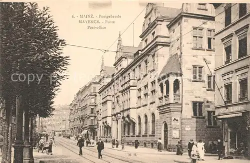 AK / Ansichtskarte Mainz_Rhein Postgeb?ude Mainz Rhein