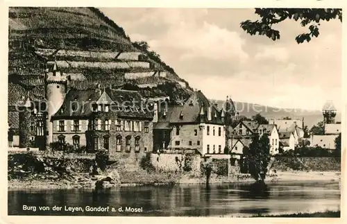 AK / Ansichtskarte Gondorf_Mosel Burg von der Leyen Gondorf Mosel