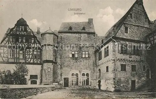 AK / Ansichtskarte Limburg_Lahn Schlosshof  Limburg_Lahn