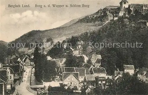 AK / Ansichtskarte Burg_Wupper Schloss Burg  Burg Wupper