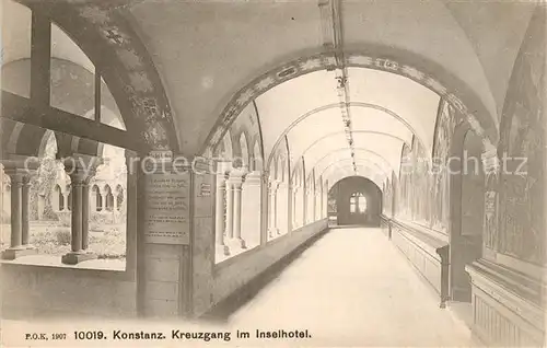 AK / Ansichtskarte Konstanz_Bodensee Kreuzgang Inselhotel Konstanz_Bodensee