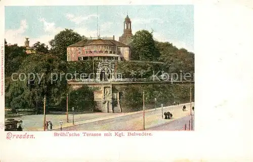 AK / Ansichtskarte Dresden Br?hl sche Terasse Belvedere  Dresden