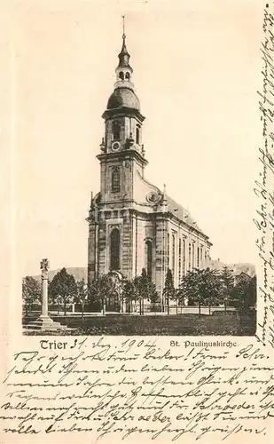 AK / Ansichtskarte Trier St. Paulinuskirche Trier