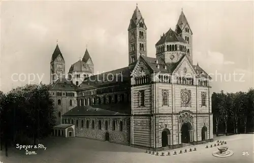 AK / Ansichtskarte Speyer_Rhein Dom Speyer Rhein