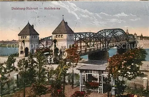 AK / Ansichtskarte Ruhrort Ruhrbr?cke Ruhrort