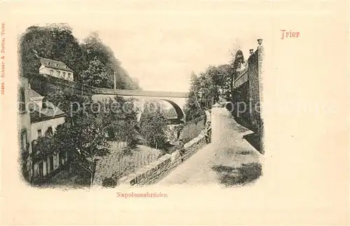 AK / Ansichtskarte Trier Napoleonbr?cke Trier