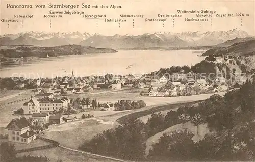 AK / Ansichtskarte Starnbergersee  Starnbergersee