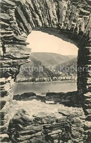 AK / Ansichtskarte St_Goarshausen Blick von Ruine Rheinfels St_Goarshausen