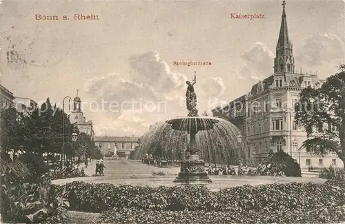 AK / Ansichtskarte Bonn_Rhein Kaiserplatz Springbrunnen Bonn_Rhein