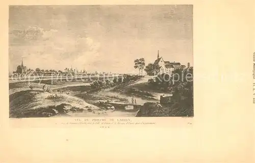 AK / Ansichtskarte Dijon_Cote_d_Or Vue du Prieure de Larrey pres la fontaine d Ouche Dessin Kuenstlerkarte Dijon_Cote_d_Or