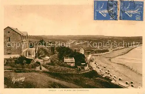 AK / Ansichtskarte Erquy La plage de Carroual Erquy