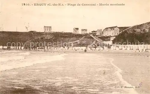 AK / Ansichtskarte Erquy Plage de Carroual maree montante Erquy