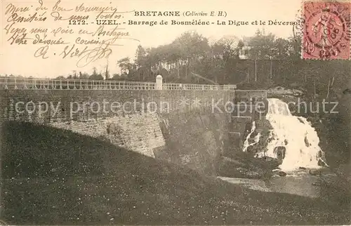 AK / Ansichtskarte Uzel Barrage de Bosmeleac La Digue et le Deversoir Uzel