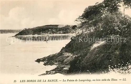 AK / Ansichtskarte Langrolay sur Rance Pointe de Langrolay et au loin celle du Thon Bords de la Rance Langrolay sur Rance