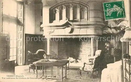 AK / Ansichtskarte Vebret Vue interieure du Chateau de Couzans Vebret