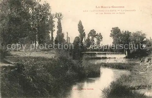 AK / Ansichtskarte Levignac_Toulouse La Chaussee et les bords de la Save Levignac Toulouse