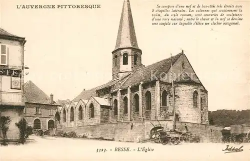 AK / Ansichtskarte Besse et Saint Anastaise Eglise Besse et Saint Anastaise