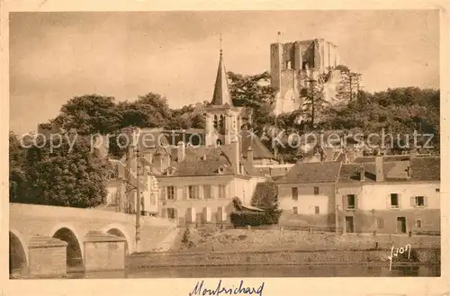 AK / Ansichtskarte Montrichard Pont sur la Loire vue sur la ville et chateau Montrichard