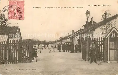 AK / Ansichtskarte Verdun_Meuse Baraquements du 19e Bataillon de Chasseurs Verdun Meuse