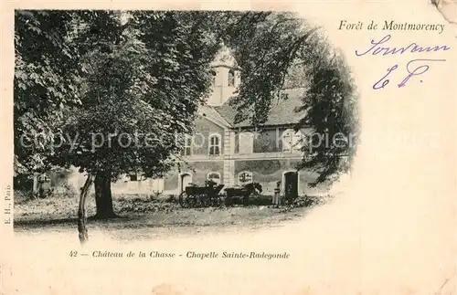 AK / Ansichtskarte Chinon_Indre_et_Loire Chateau de la Chasse Chapelle Sainte Radegonde Chinon_Indre_et_Loire