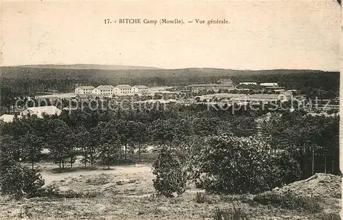 AK / Ansichtskarte Bitche_Moselle Camp Vue generale Bitche_Moselle