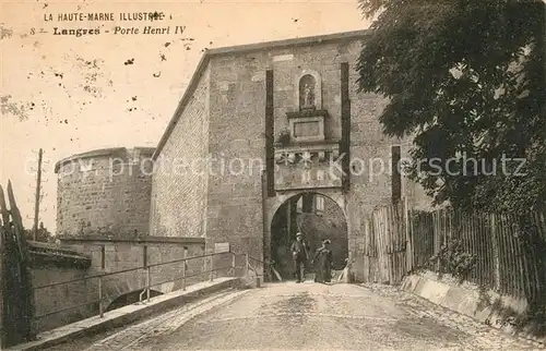 AK / Ansichtskarte Langres Porte Henri IV Langres