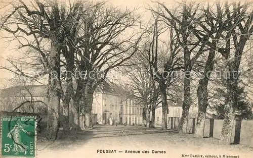 AK / Ansichtskarte Poussay Avenue des Dames Poussay