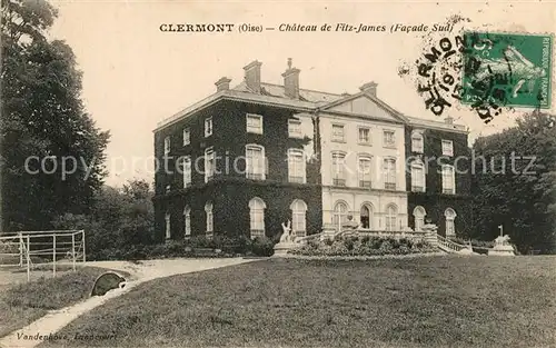 AK / Ansichtskarte Clermont_Oise Chateau de Fitz James Facade Sud Clermont_Oise
