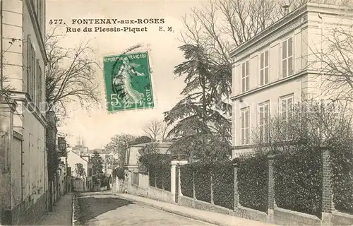 AK / Ansichtskarte Fontenay aux Roses Rue du Plessis Piquet Fontenay aux Roses