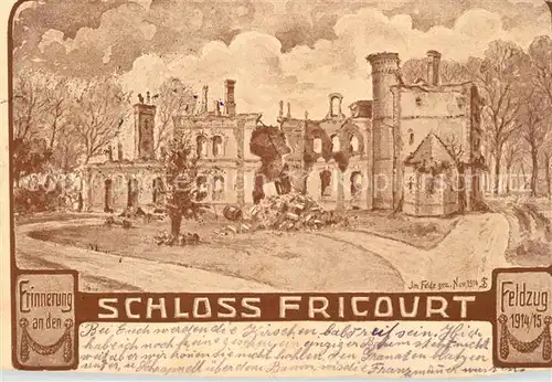 AK / Ansichtskarte Fricourt Chateau Fricourt Fricourt
