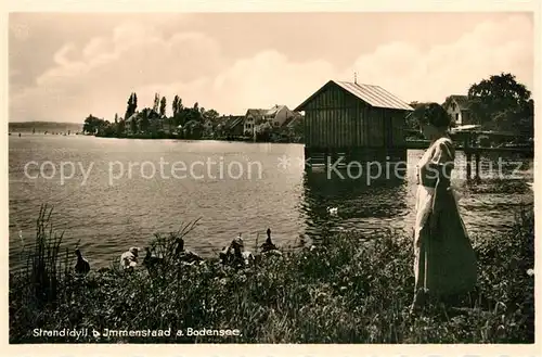 AK / Ansichtskarte Immenstaad_Bodensee Strandidyll Immenstaad_Bodensee