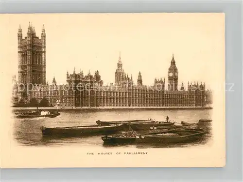 AK / Ansichtskarte London The Houses of Parliament The Frederick Hotels  London