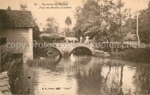 AK / Ansichtskarte Andert et Condon Pont du Moulin Andert et Condon