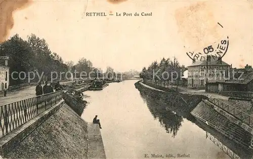 AK / Ansichtskarte Rethel_Ardennes Port du Canal Rethel Ardennes