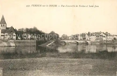 AK / Ansichtskarte Verdun sur le Doubs et Saint Jean Verdun sur le Doubs