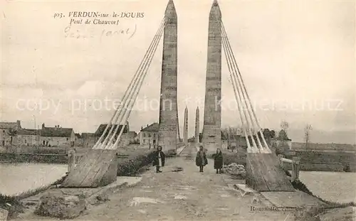 AK / Ansichtskarte Verdun sur le Doubs Pont de Chauvort Verdun sur le Doubs