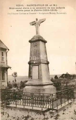 AK / Ansichtskarte Sainte Pole Monument  Sainte Pole