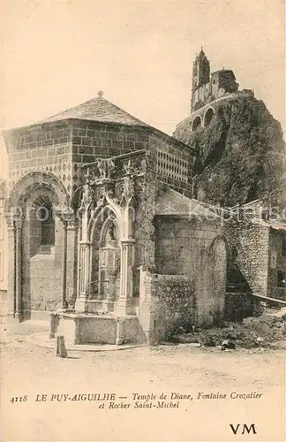 AK / Ansichtskarte Aiguilhe Temple de Diane Rocher Saint Michel Aiguilhe