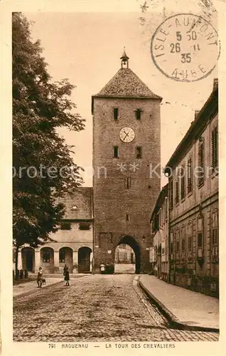 AK / Ansichtskarte Haguenau_Bas_Rhin Tour des Chevaliers Haguenau_Bas_Rhin