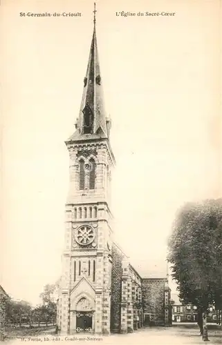 AK / Ansichtskarte Saint Germain du Crioult Eglise Saint Germain du Crioult
