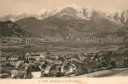 AK / Ansichtskarte Sallanches et Mon Blanc Sallanches