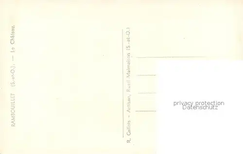 AK / Ansichtskarte Rambouillet Chateau Rambouillet