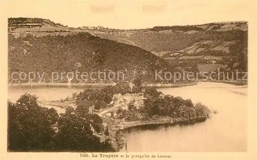 AK / Ansichtskarte Sarrans_Lac_de La Truyere et la presqu ile de Laussac Sarrans_Lac_de