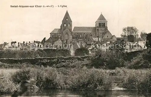 AK / Ansichtskarte Saint Aignan_Loir et Cher Eglise Saint Aignan Loir et Cher