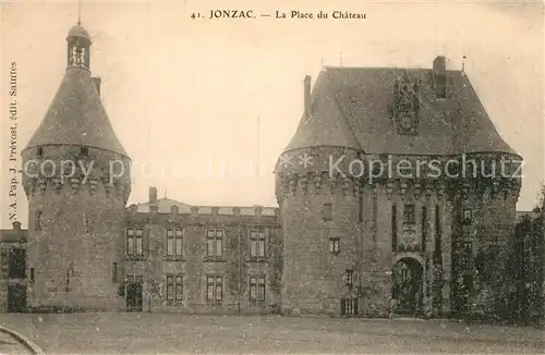 AK / Ansichtskarte Jonzac Place du Chateau Jonzac