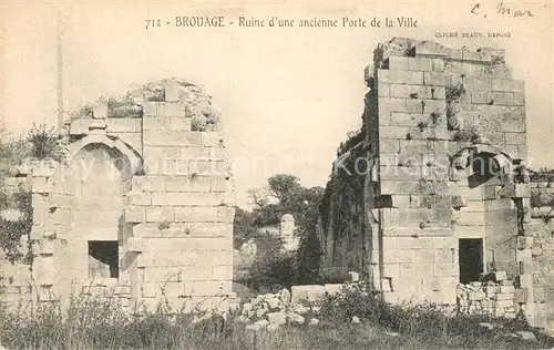 AK / Ansichtskarte Brouage Ruine d une ancienne Porte de la Ville Brouage